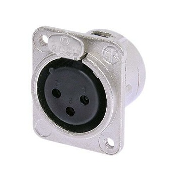 Разъем Canon (м) Neutrik NC3FDM3-L-1 панельный