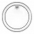 Пластик Remo PS-0322-00  Pinstripe 22 Clear двойной прозрачный