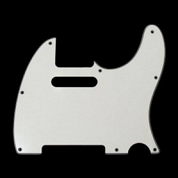 Накладка для электрогитары PARTS (10139) telecaster, 1 single, wh