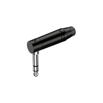 Разъем Джек (стерео) Roxtone RJ3RPP-BK-BN угловой