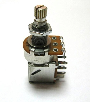 Потенциометр PUSH-PULL SWITCH A250кОм 16-18 мм.
