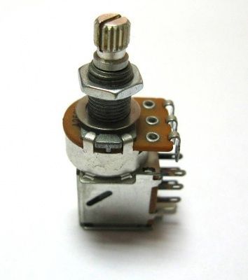 Потенциометр PUSH-PULL SWITCH A250кОм 16-18 мм.