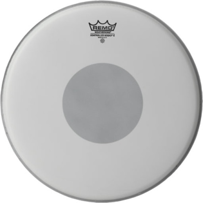Пластик Remo CX-0114-10- CONTROLLED SOUND X 14` однослойный матовый с серым центром