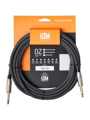 Шнур LEEM FBS-5(BK/WH) 5м
