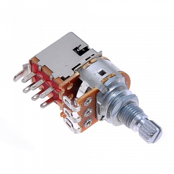 Потенциометр PUSH-PULL SWITCH B250кОм 16-18 мм