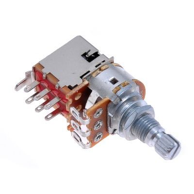 Потенциометр PUSH-PULL SWITCH B250кОм 16-18 мм