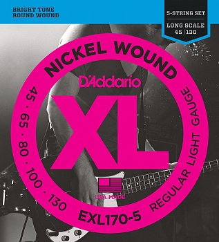 Струны D'Addario EXL170-5