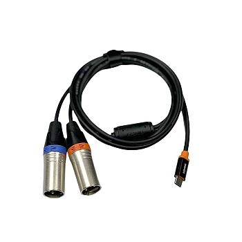 Шнур E-Shine ES-8333T USB Type-C 2хXLR папа, 1,5м
