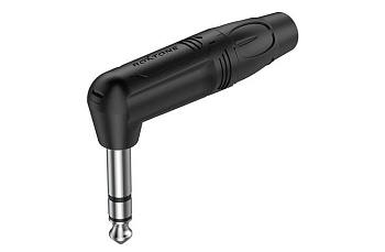 Разъем Джек (стерео) Roxtone RJ3RP-BN угловой