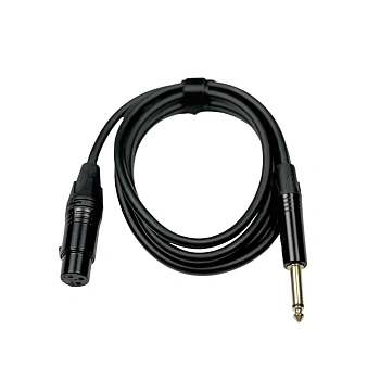 Шнур E-Shine ES-8612B 6,35мм моноджек папа-XLR мама, 1,5м