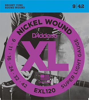 Струны D'Addario EXL120 XL
