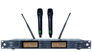 Радиосистема Anzhee RS100 dual HH профессиональная 2-канальная с двумя ручными передатчиками