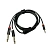 Шнур E-Shine ES-8323 3,5мм миниджек стерео 2х6,35 мм джек, 1,5м
