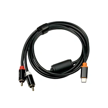Шнур E-Shine ES-8313T USB Type-C 2RСA тюльпан, 1,5м