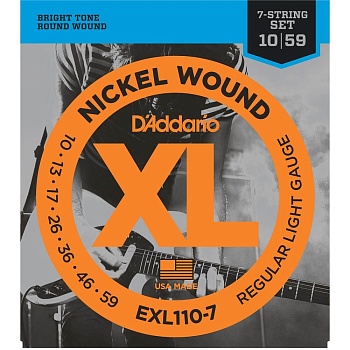 Струны D'Addario EXL110-7