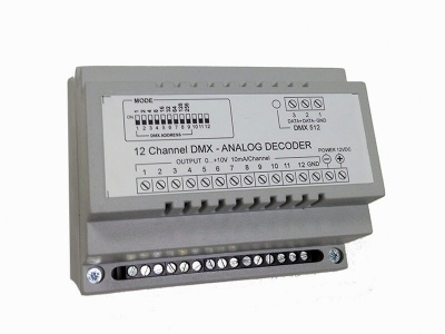 Декодер DMX - 0-10B 12 каналов